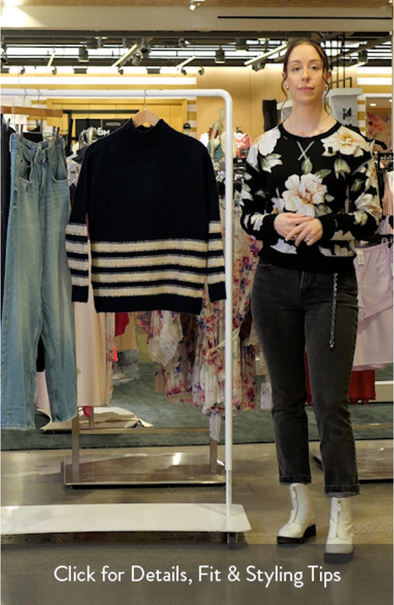 Perkins Collar Stripe Sweater, sales video thumbnail