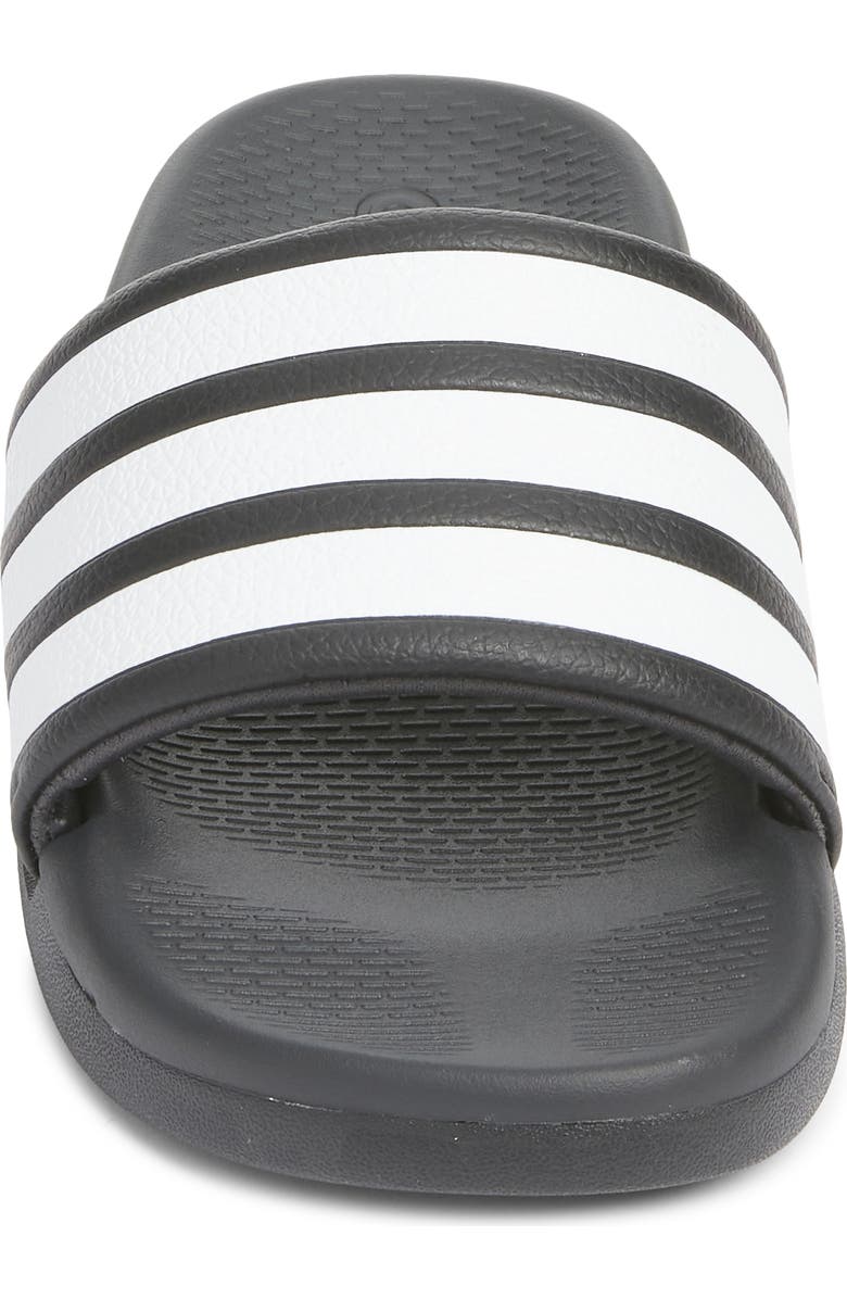 adidas Kids' Adilette Comfort 2.0 Sport Slide, Alternate, color, Core Black/ White/ Carbon