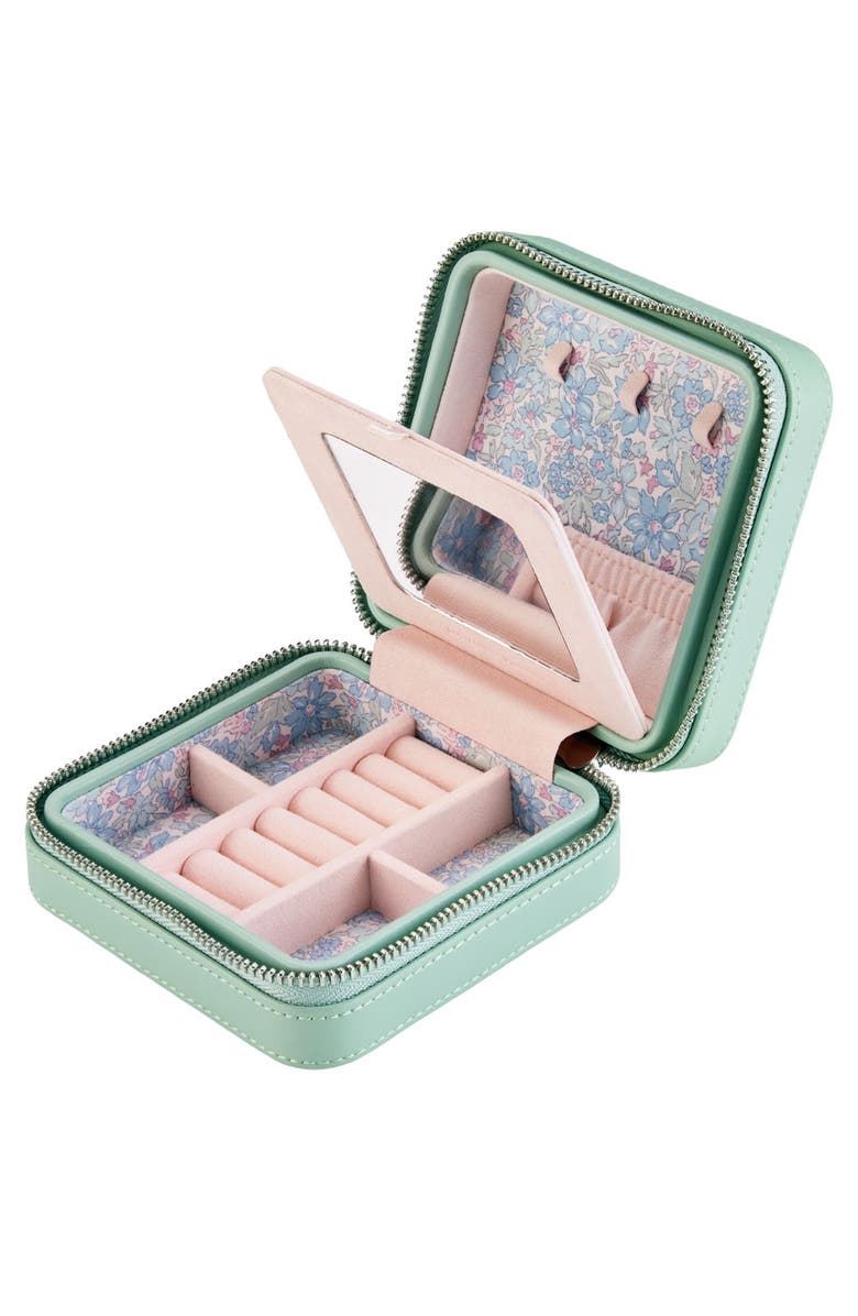 WOLF X LIBERTY Small Travel Zip Case, Alternate, color, Sage