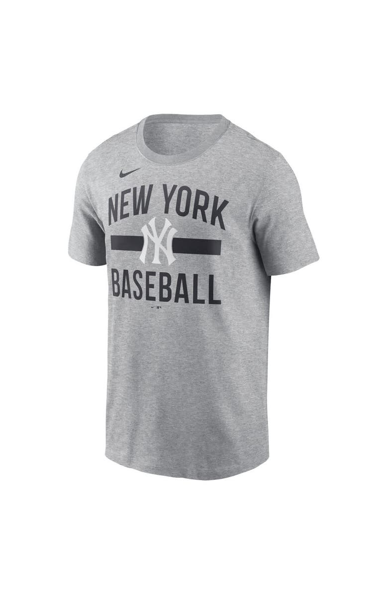 Nike Men's Nike Heather Gray New York Yankees Arched T-Shirt, Alternate, color, Heather Gray