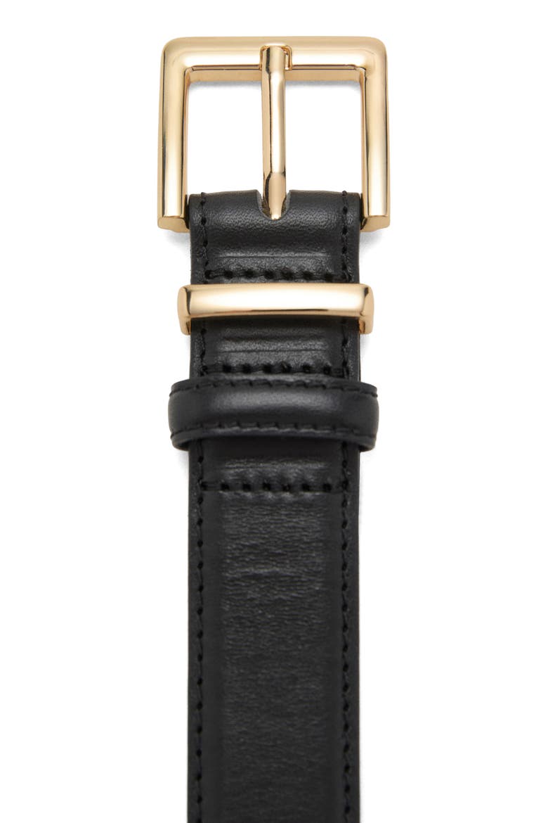 Leather Belt, Alternate, color, BLACK