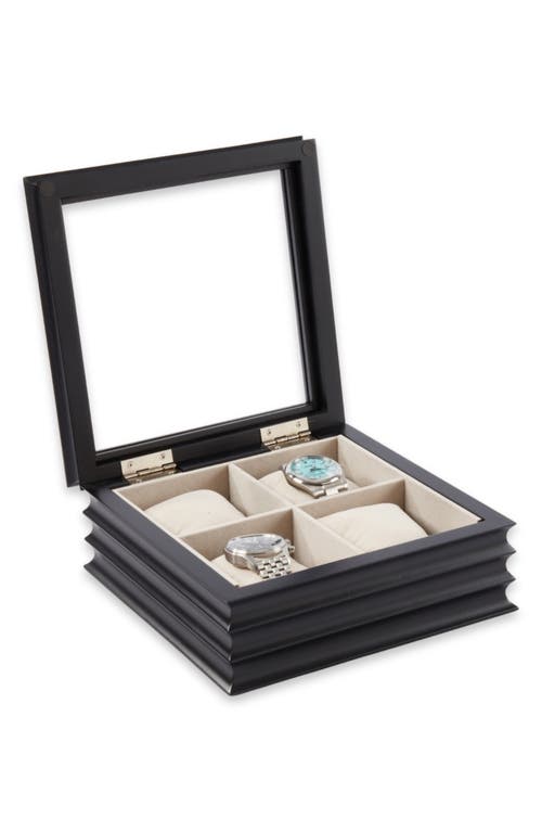 Bey-berk Bash Wooden Watch Case In Multi