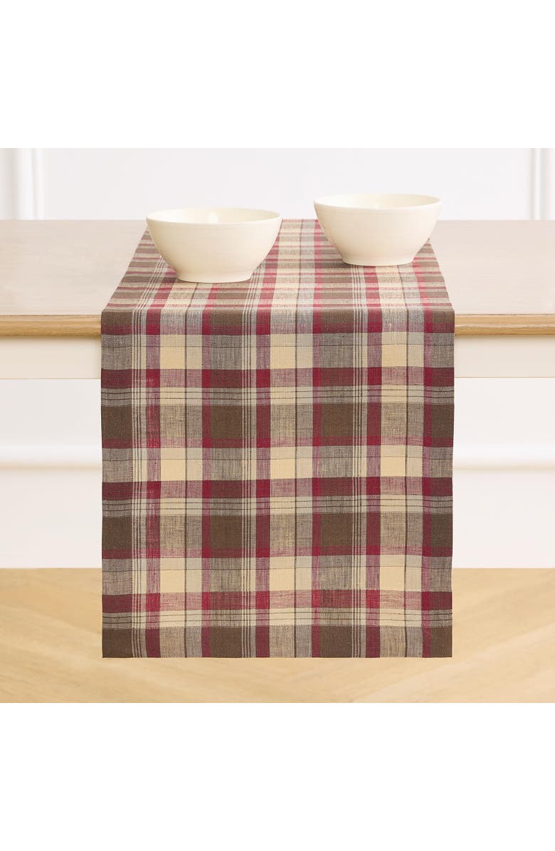 Solino Home Linen Table Runner - Rustic Plaid, Main, color, Rustic Multicolor