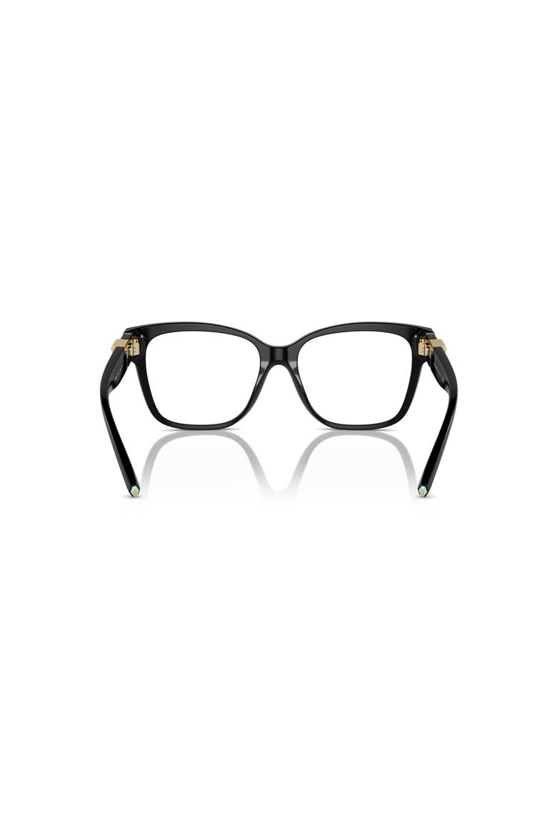 54mm Square optical glasses, Alternate, color, Black
