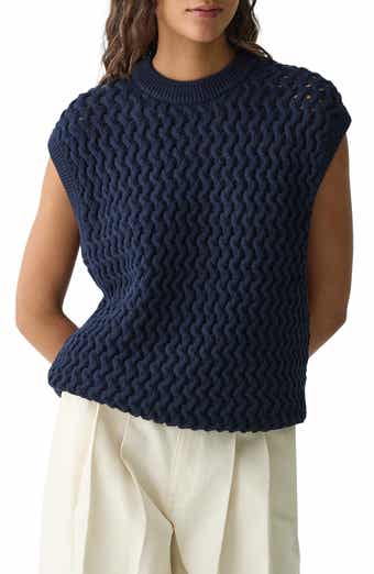 Theory Open Stitch Sweater Vest