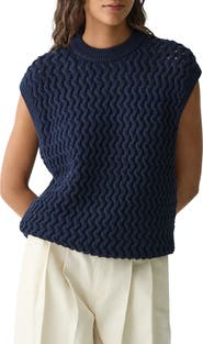 Theory Open Stitch Sweater Vest