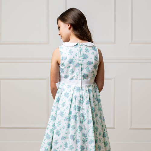 Hope & Henry Girls' Linen Tea Dress, Kids In Coastal Cottage Floral