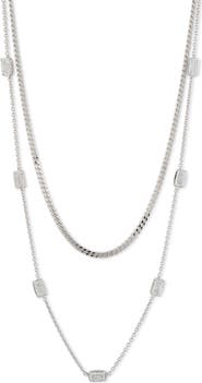 Nadri Cece Layered Chain Necklace