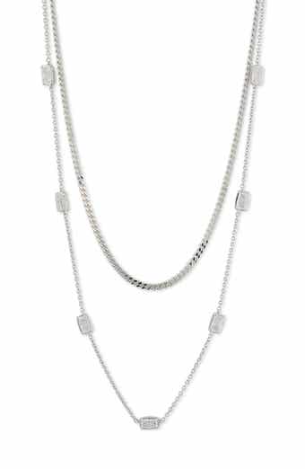 Nadri Cece Layered Chain Necklace