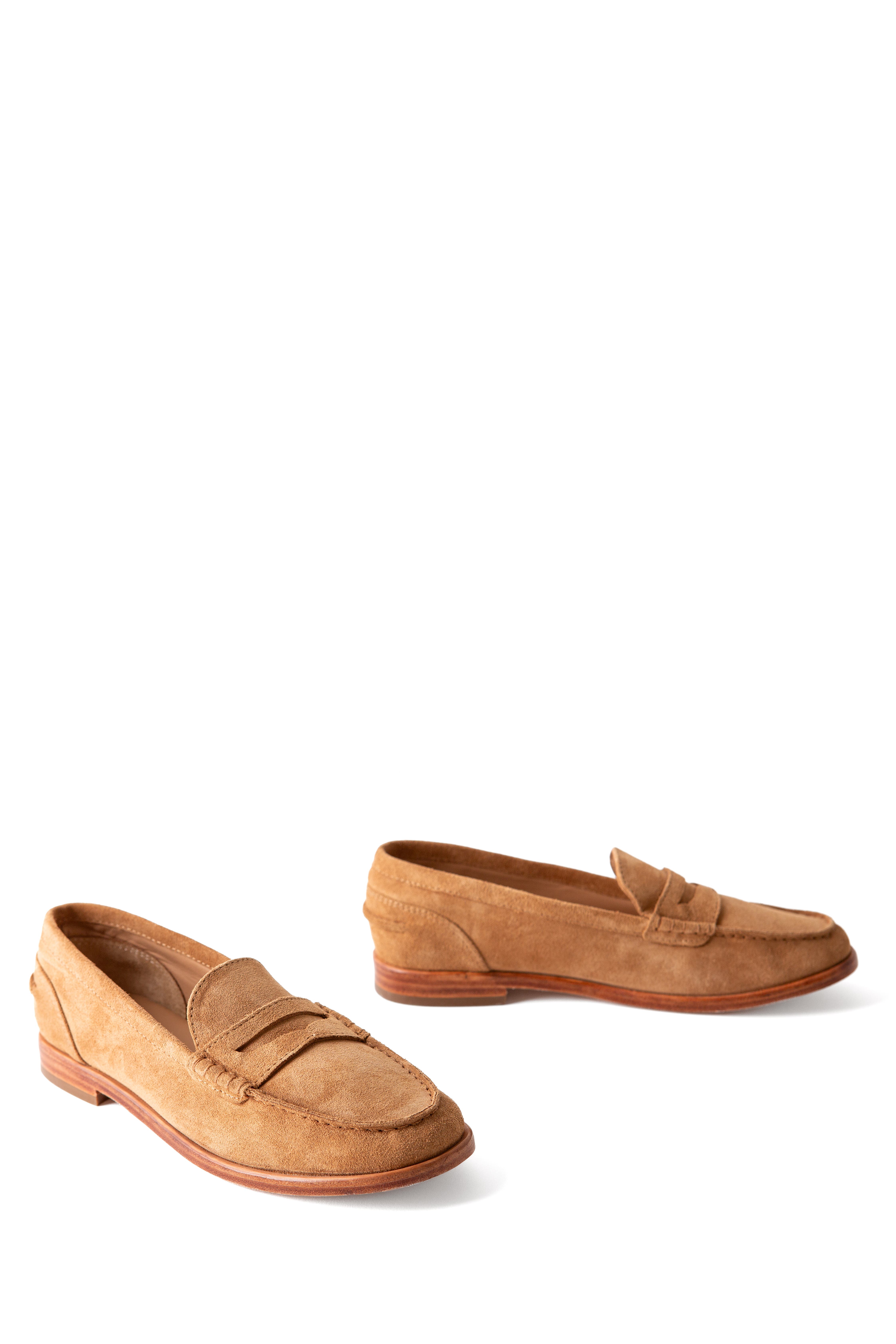Fortress Daphne Loafer, Alternate, color, Caramel Suede