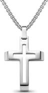 EDFORCE Cut Out Cross Pendant Necklace