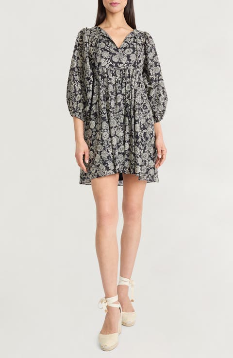 Puff Sleeve Babydoll Minidress