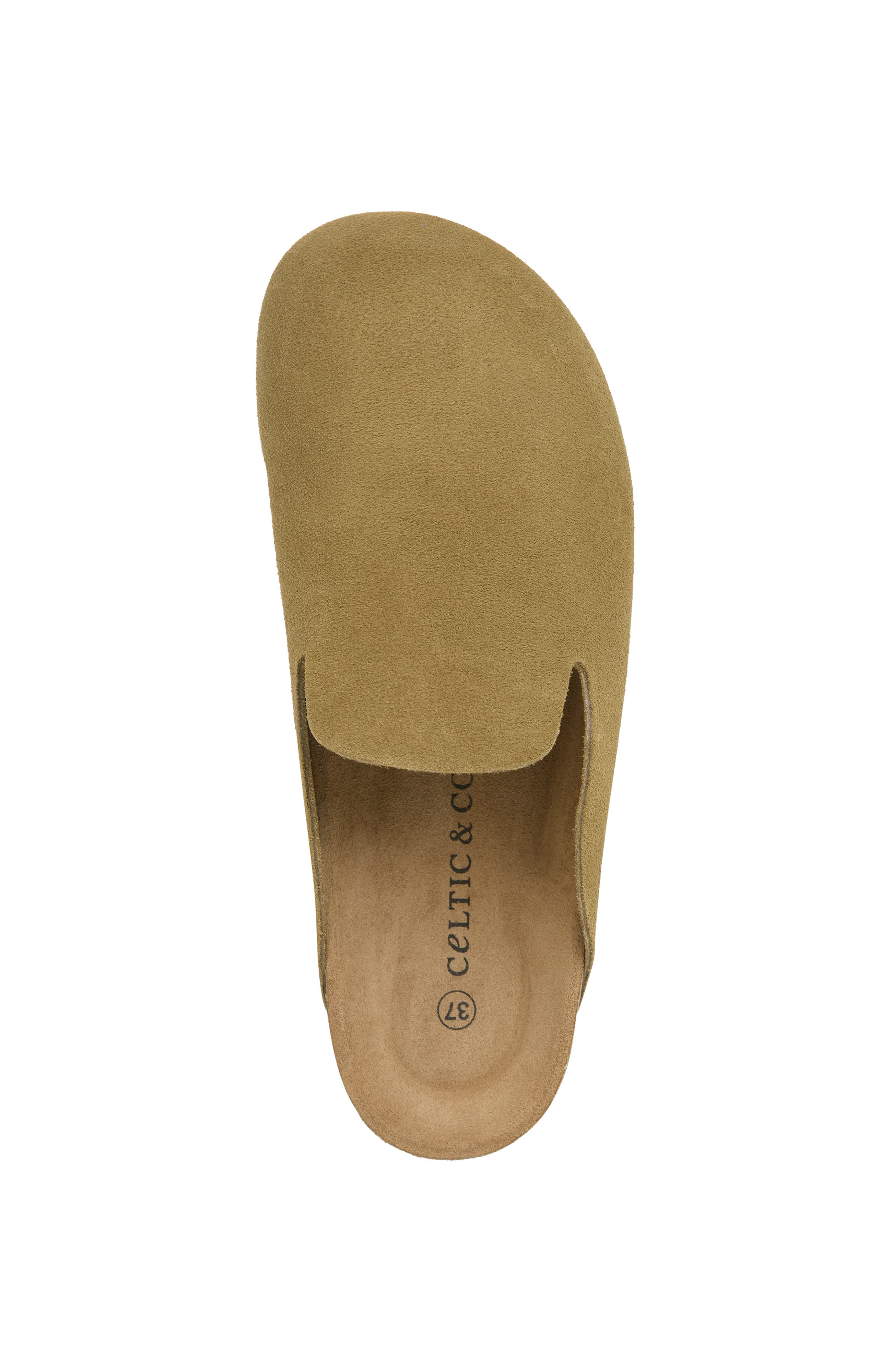 Celtic & Co. Contoured Slip-On Clog Mule Sandals, Alternate, color, Khaki