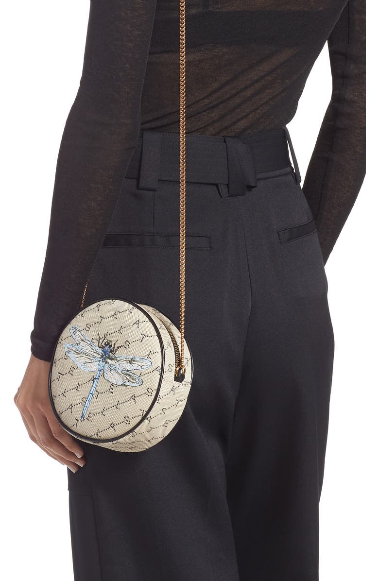 Stella McCartney Mini Monogram Circle Crossbody Bag, Alternate, color,