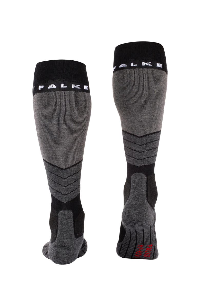 Falke SK2 Intermediate Wool Ski Socks, Alternate, color, Black-Mix