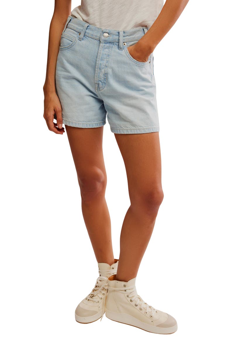 Tippi Denim Shorts, Main, color, BABALON BLUE