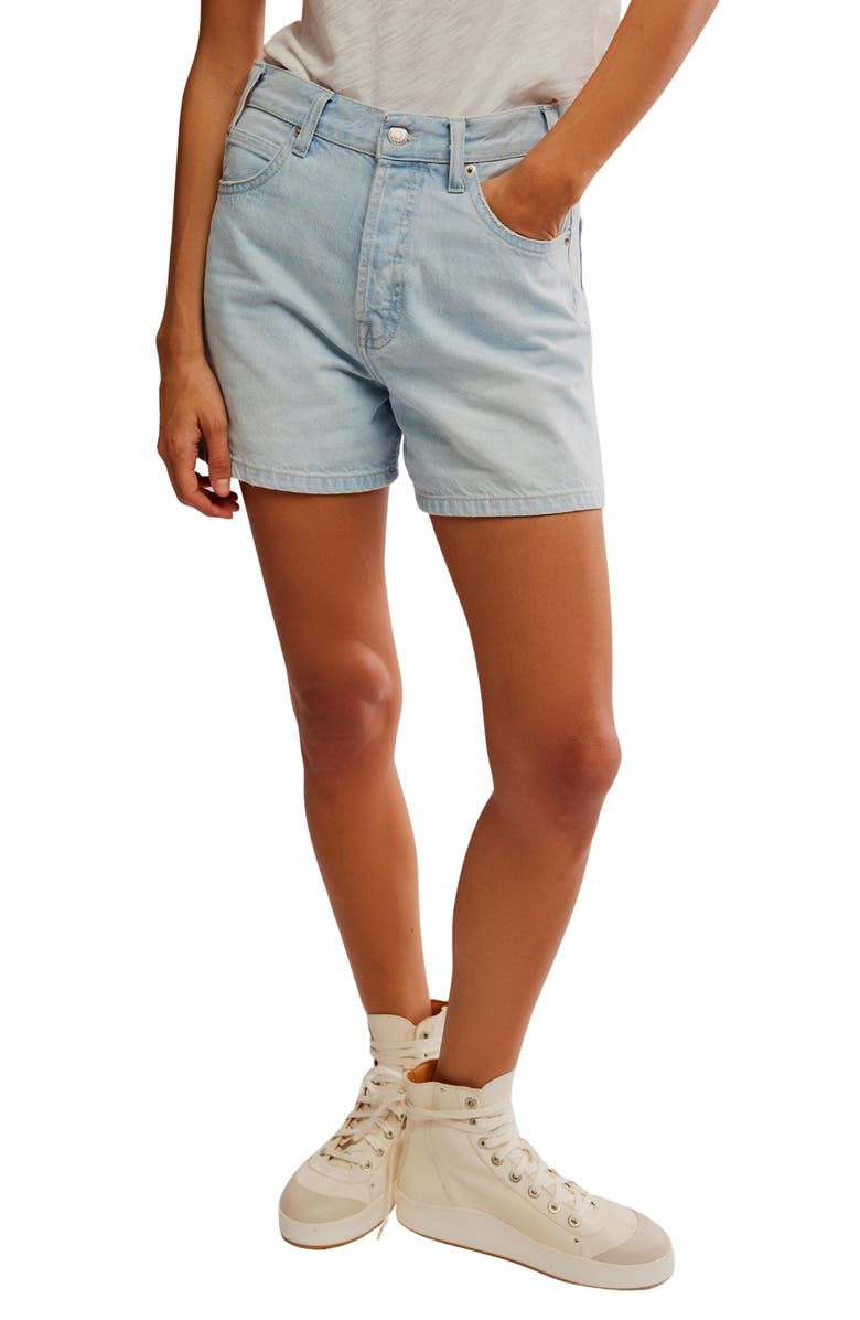 Free People Tippi Denim Shorts, Main, color, Babalon Blue