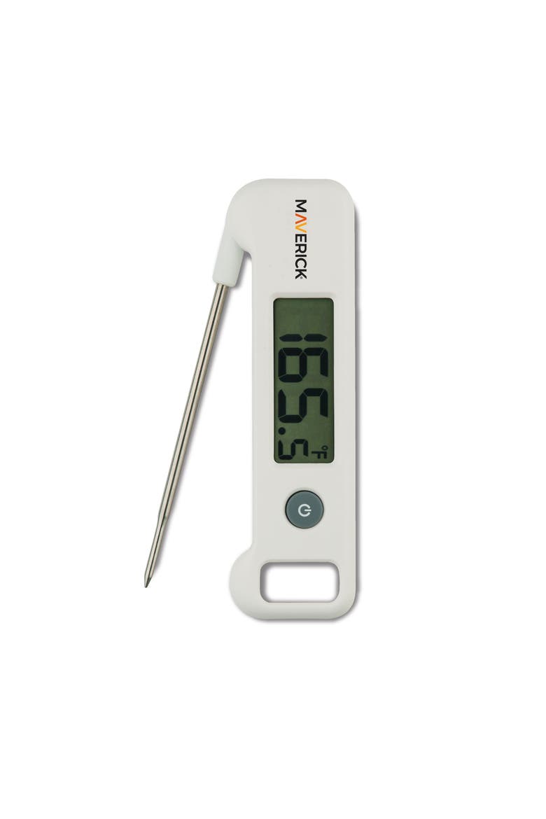 Folding Probe Digital Thermometer, Main, color, White