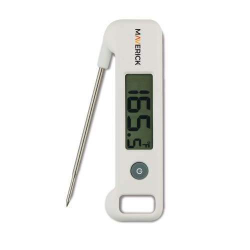 Maverick Folding Probe Digital Thermometer In White