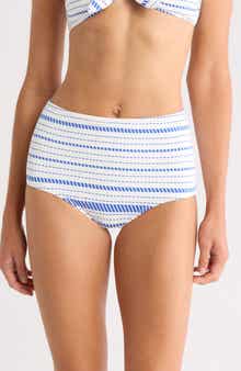 lemlem Elsi High Waist Bikini Bottoms