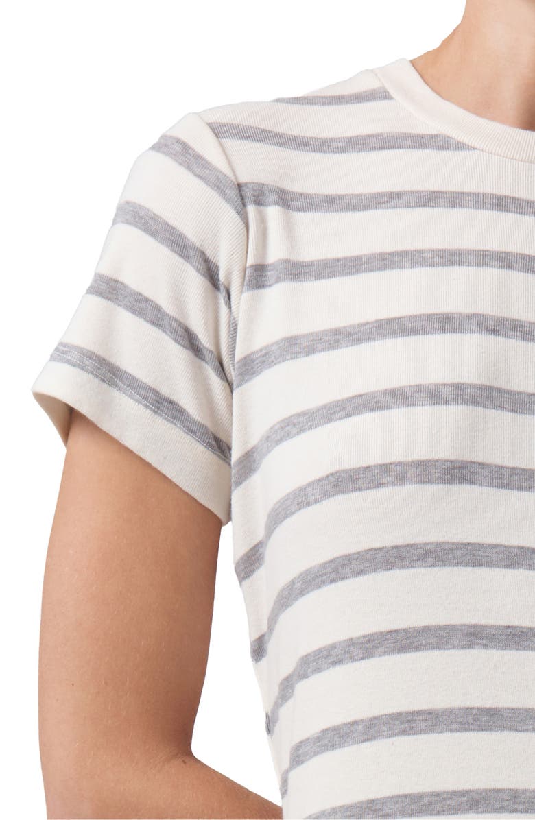 Citizens of Humanity Goldie Stripe Rib Maxi T-Shirt Dress, Alternate, color, 