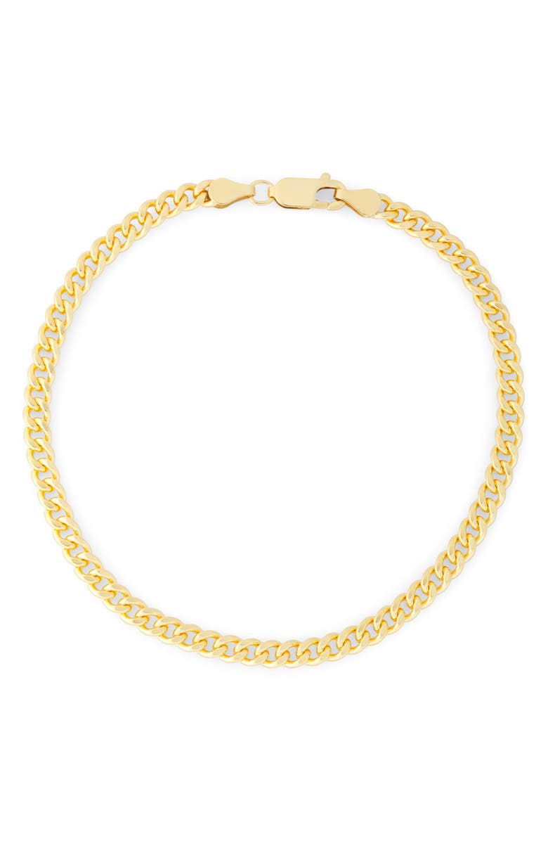 FUZION CREATIONS Men's Curb Chain Bracelet, Main, color, Yellow