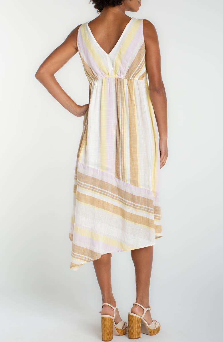 Liverpool Los Angeles Asymmetric Hem Sleeveless Midi Dress, Alternate, color,