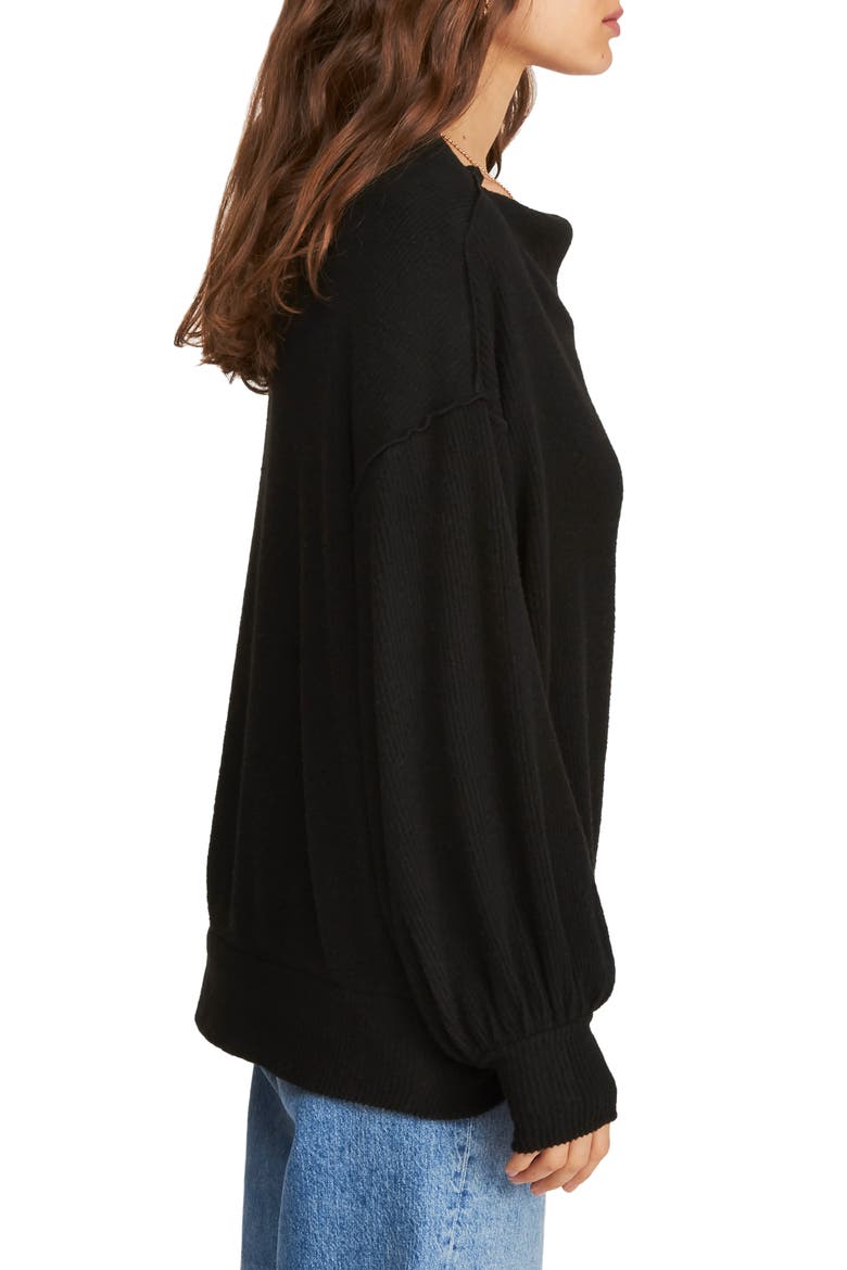 Main Squeeze Hacci Sweater, Alternate, color, BLACK