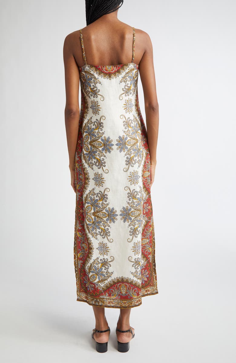 Veronica Beard Petra Print Maxi Dress, Alternate, color, Dove Red Multi