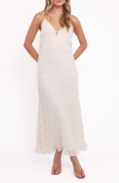 Seraphine Shirred Sleeveless Maxi Dress