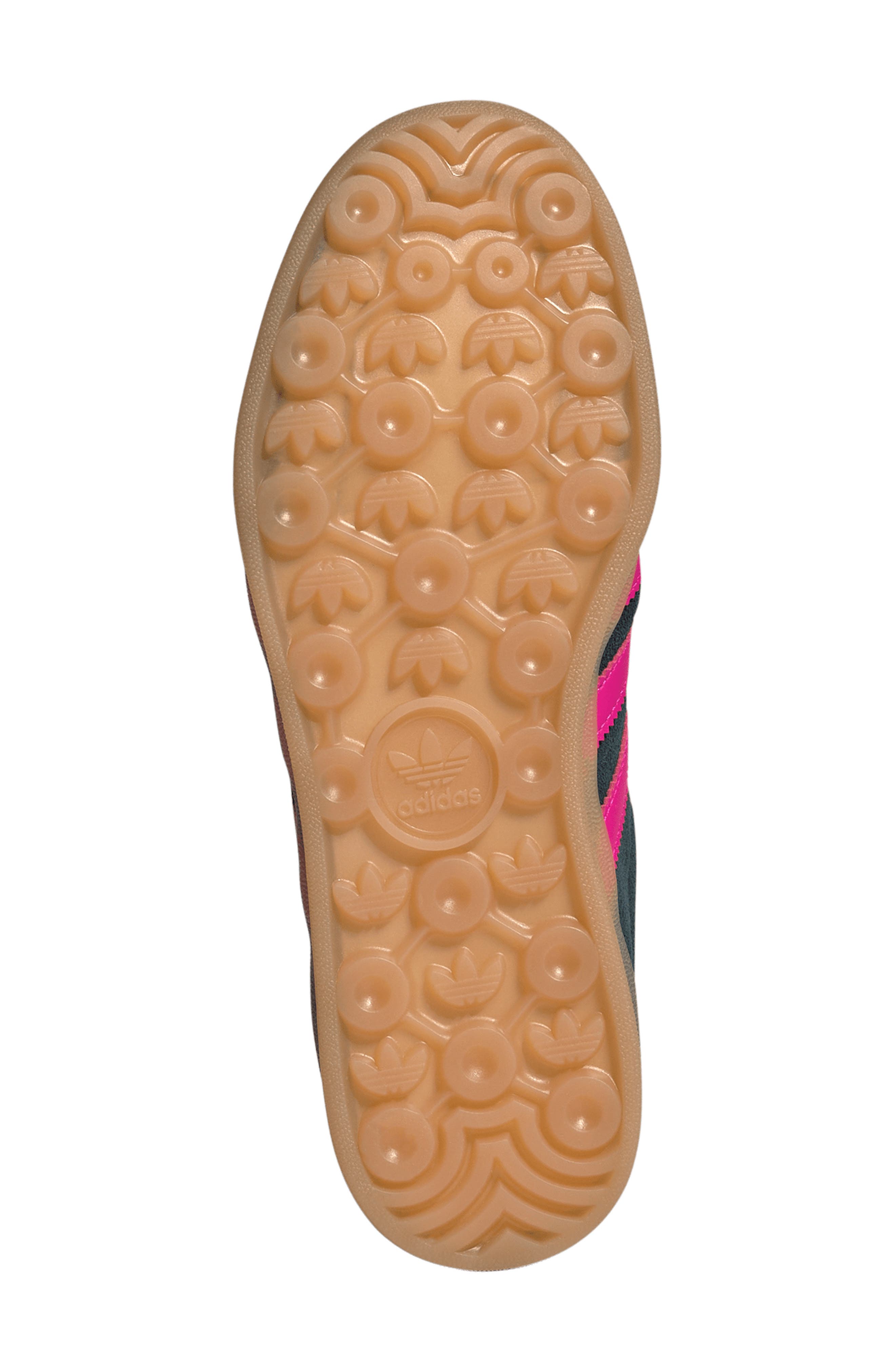 adidas Gazelle Indoor Sneaker, Alternate, color, Aurora Ivy/ Shock Pink/ Gum