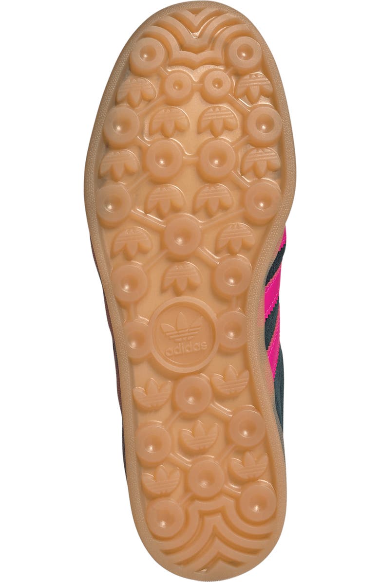 adidas Gazelle Indoor Sneaker, Alternate, color, Aurora Ivy/ Shock Pink/ Gum