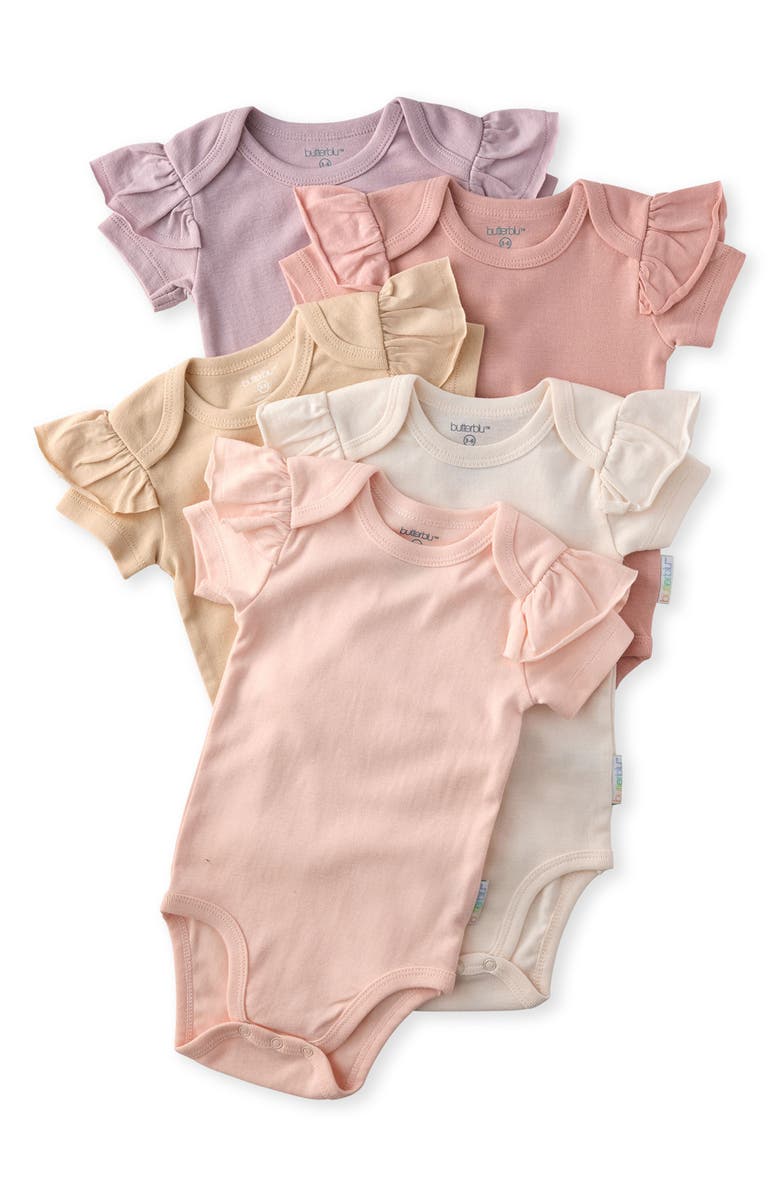 BUTTERBLU Rory 5-Pack Assorted Bodysuits, Main, color, Sorbet