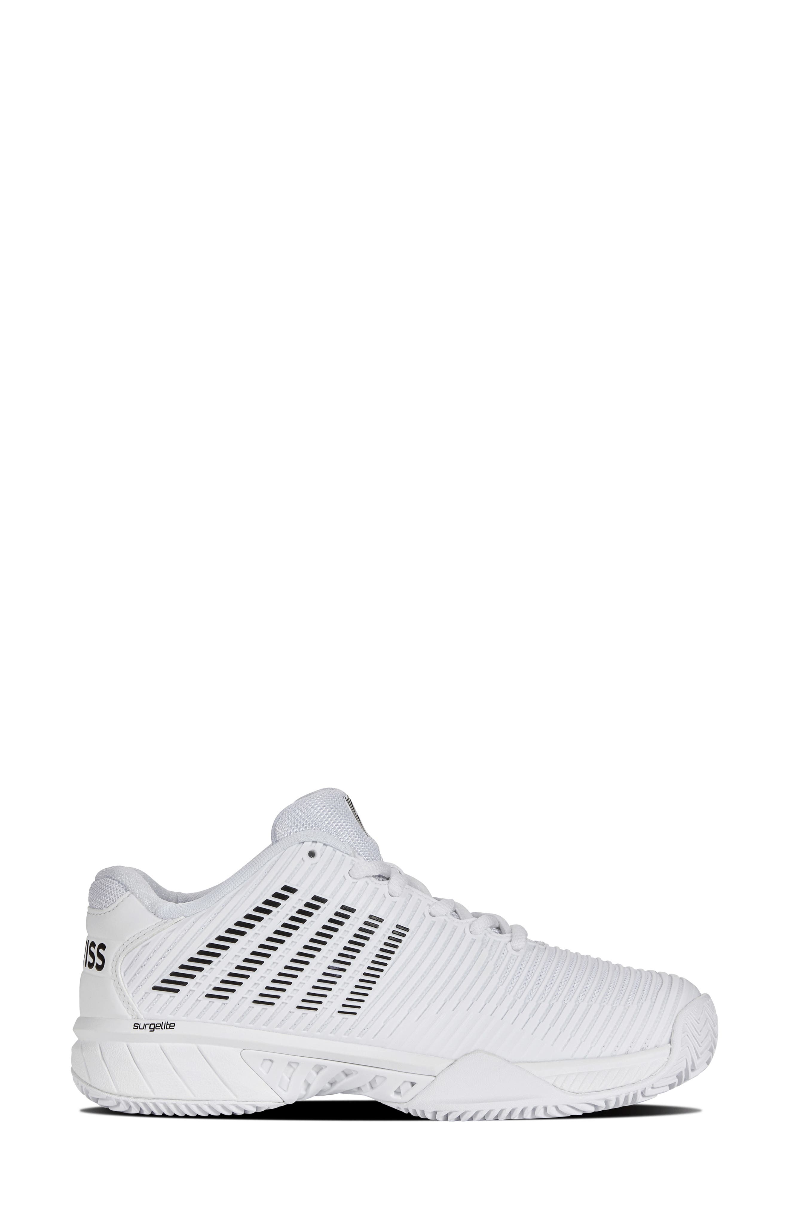 K-Swiss Hypercourt Express 2 Tennis Shoe, Alternate, color, White/ Black