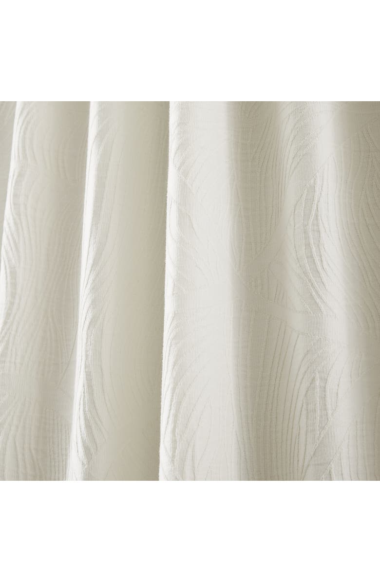 Chuks Collins x Lush Decor Capstone Whisper Cotton Blackout Window Panel, Alternate, color, Cream