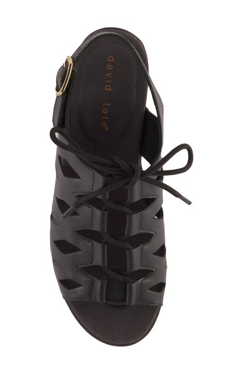 David Tate Darcy Slingback Sandal In Black Nappa