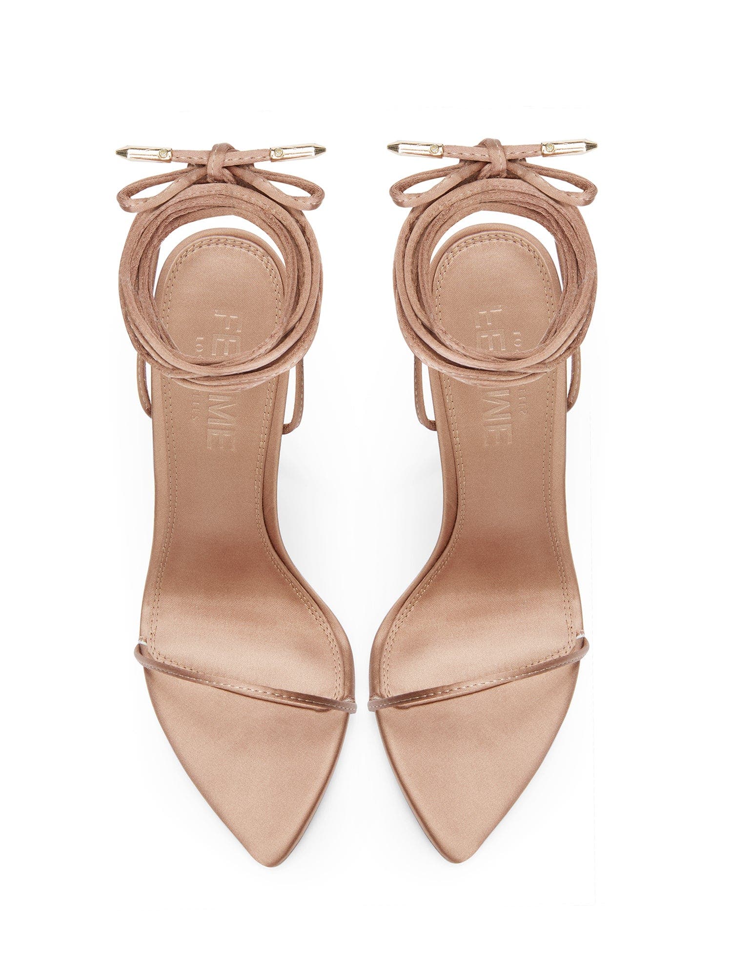 Luce Minimale Satin Sandal, Alternate, color, Caramelo
