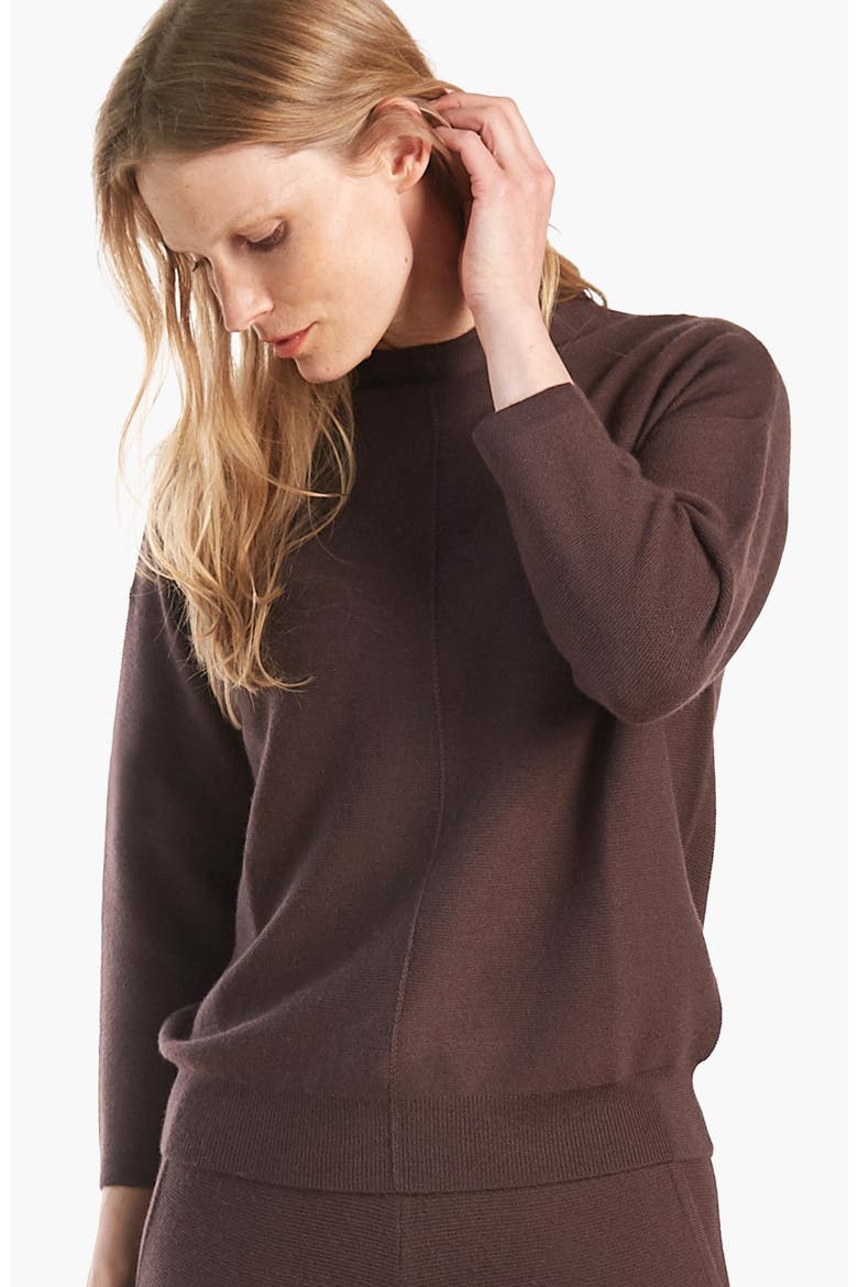 Blythe in Wool Cashmere, Alternate, color, Acai