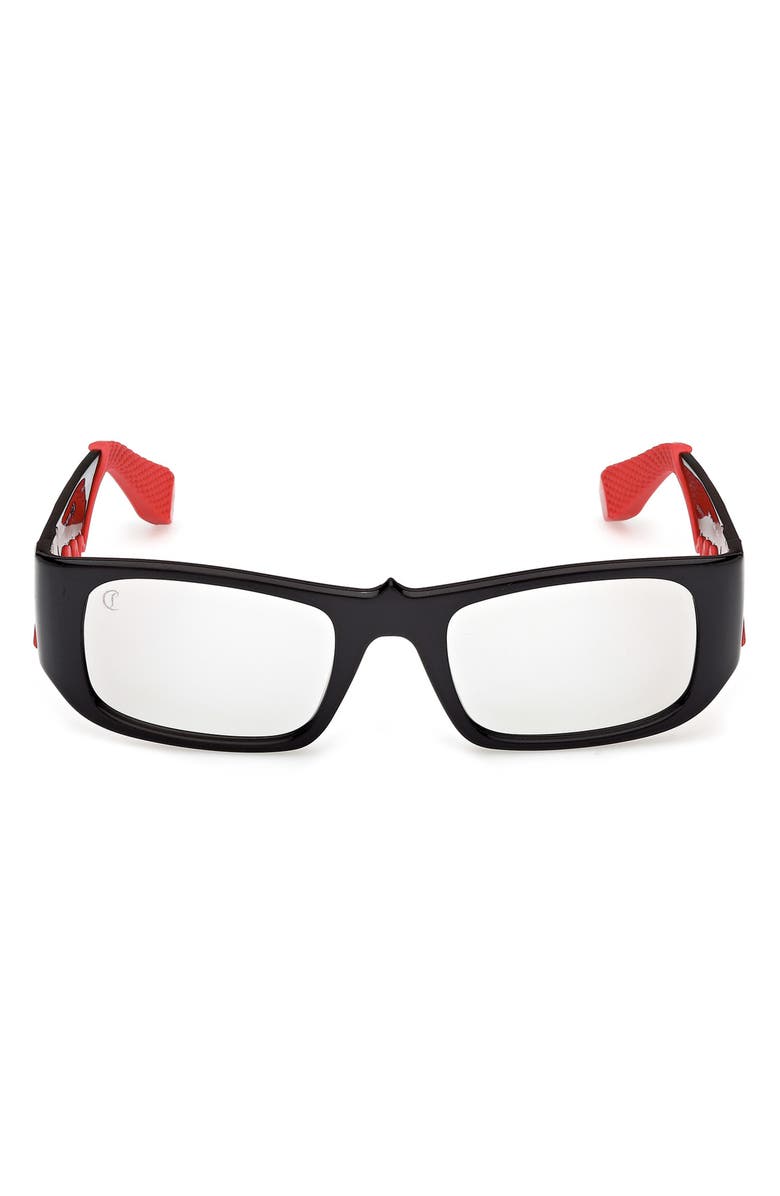 Christian Louboutin 53mm Loubishark Rectangular Sunglasses, Main, color,