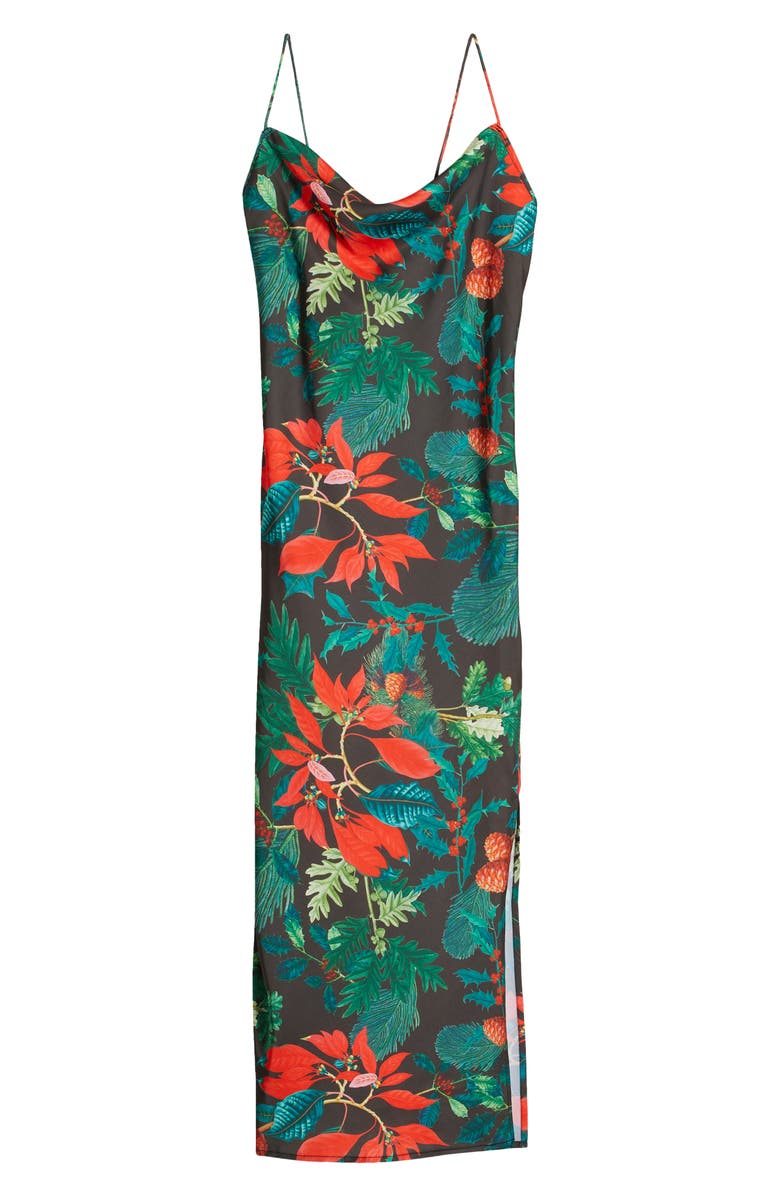 KILO BRAVA Cowl Neck Slip, Alternate, color, Holly Jolly