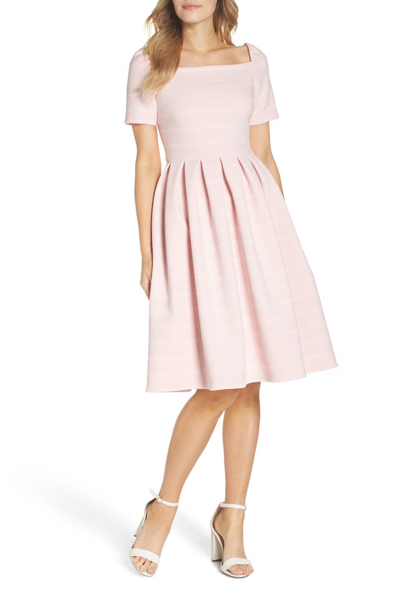 Aria Fit & Flare Dress (Nordstrom Exclusive), Main, color, PINK