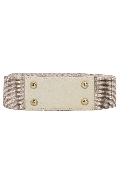 Berness Rhinestone Circle Bag In Gold