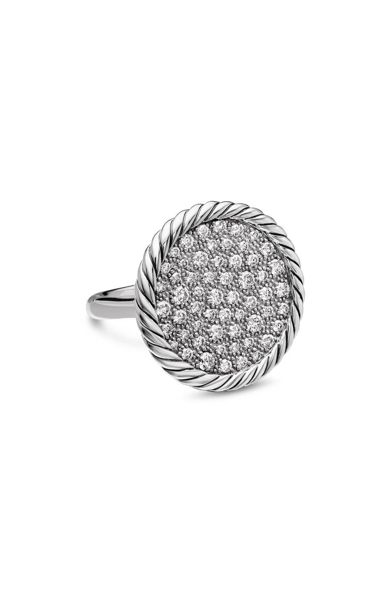 David Yurman Elements<sup>®</sup> Pavé Diamond Ring, Main, color, Sterling Silver