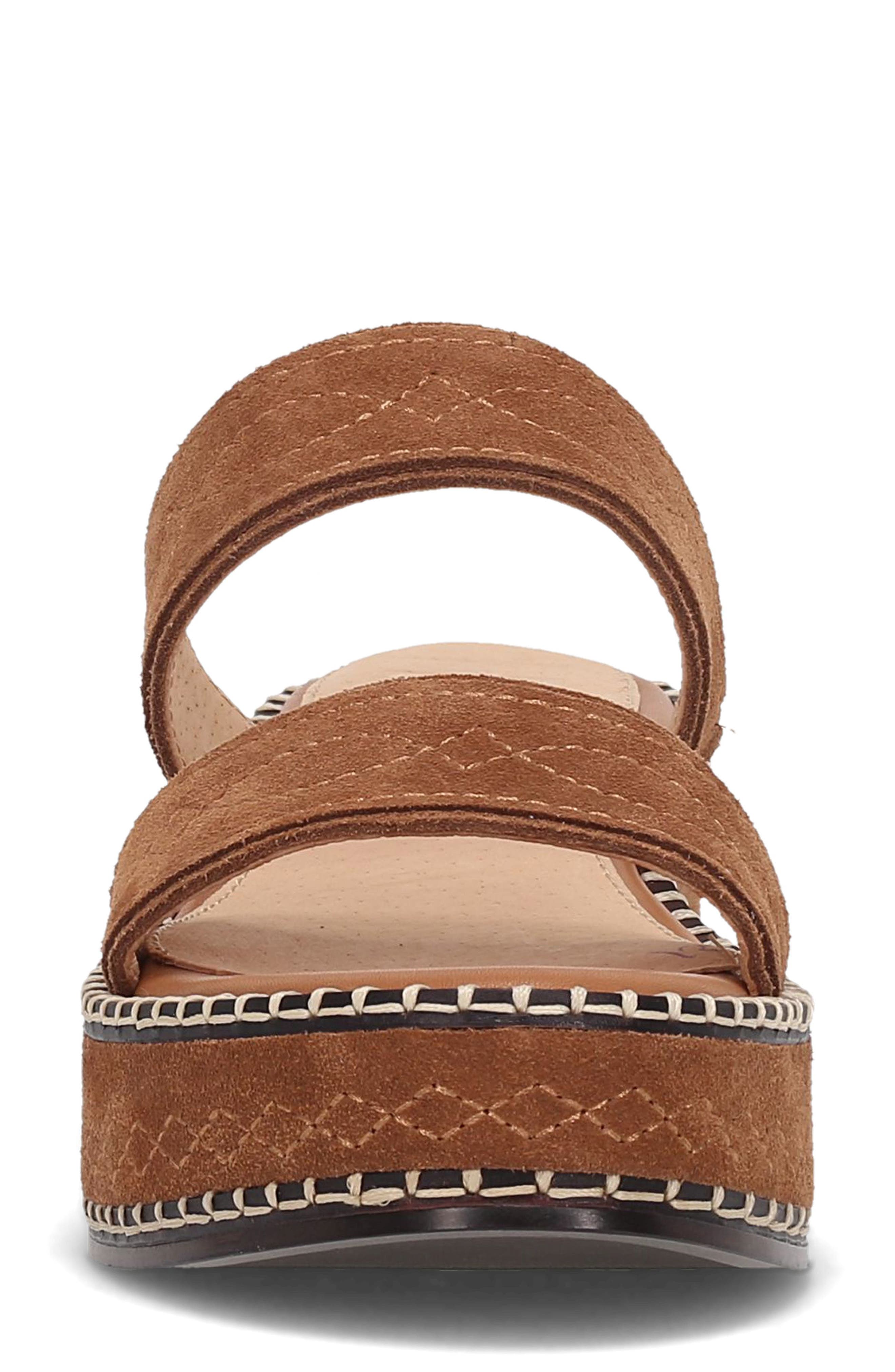 Frye Joy Platform Wedge Sandal, Alternate, color, Bark