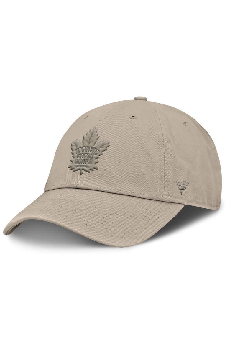 FANATICS Men's Fanatics Tan Toronto Maple Leafs Authentic Pro Road Adjustable Hat, Main, color, Tan