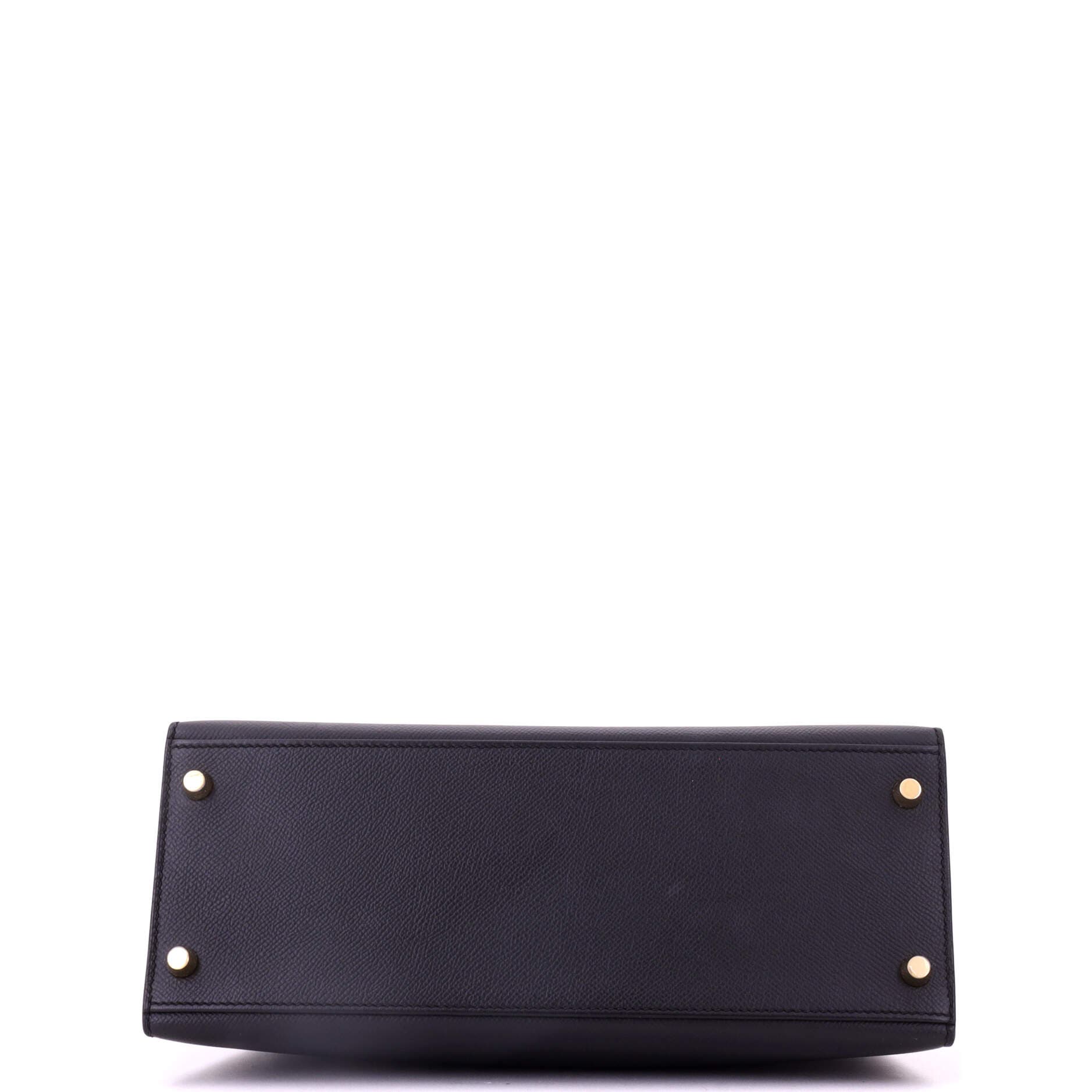Kelly Handbag Black Epsom with Gold Hardware 28, Alternate, color, Black
