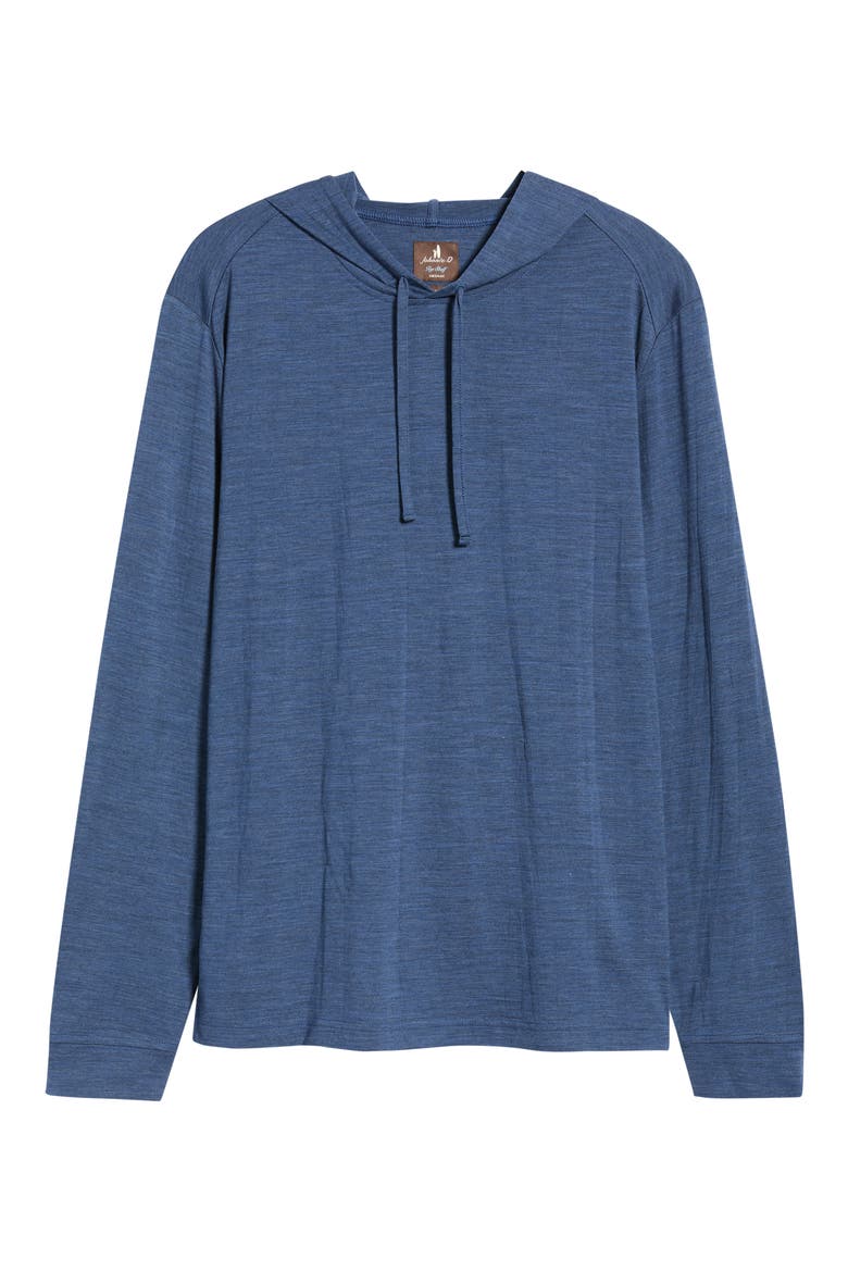 Merino Wool Hoodie, Alternate, color, PACIFIC