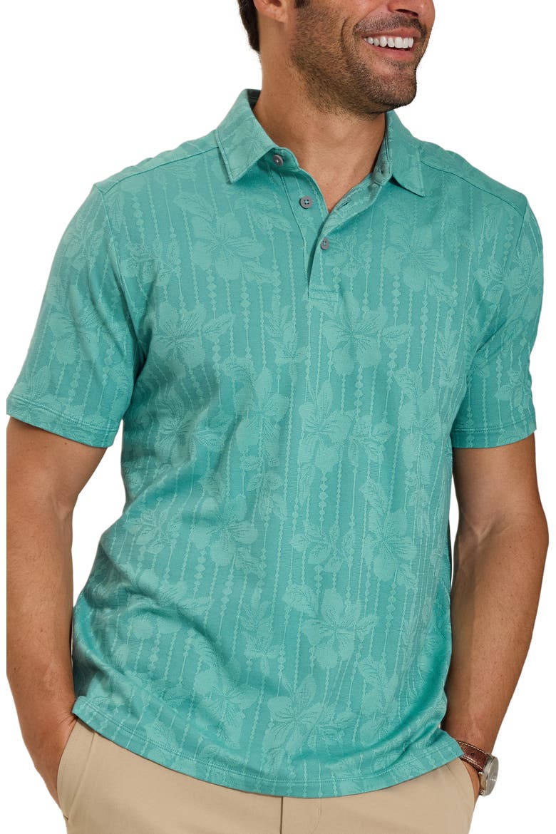 Palm Fresco Vines Polo, Main, color, BREAKER
