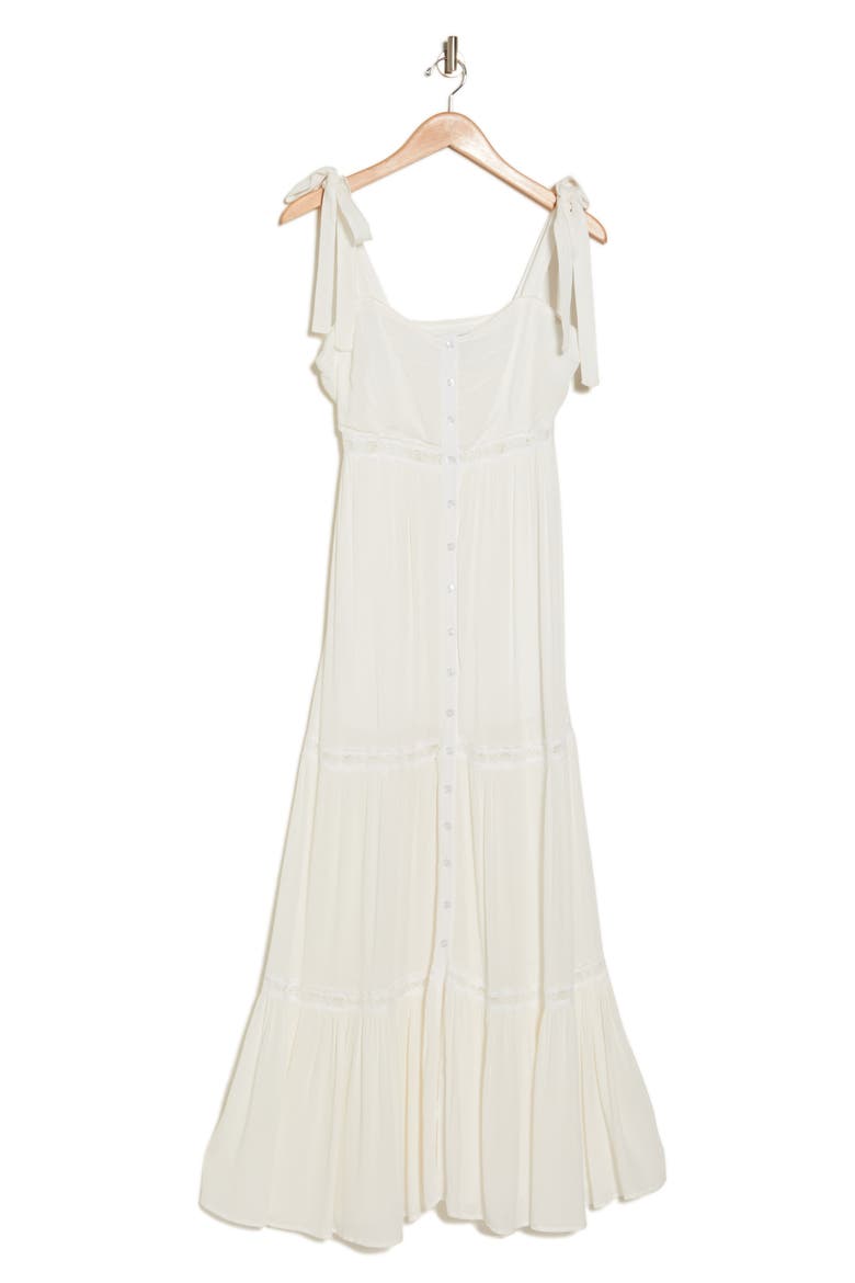 Sicily Lace Tiered Maxi Dress, Alternate, color, WHITE