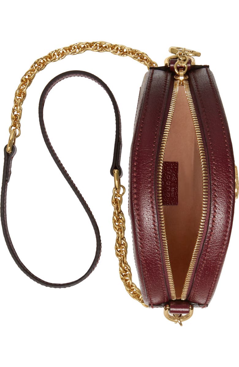 Gucci Mini Ophidia Round Leather Bag, Alternate, color,